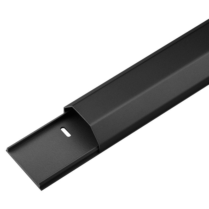 Canaleta De Aluminio Para Cables, Negro, 110 X 5,0 X 2,6 Cm Goobay