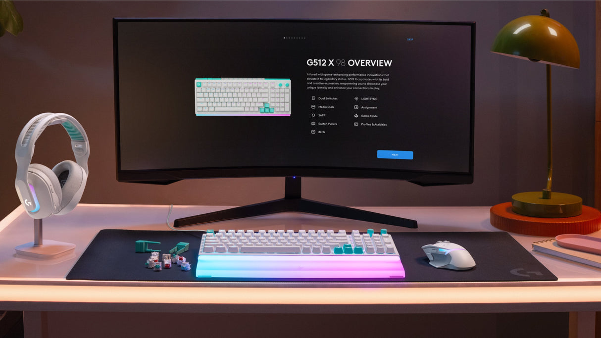 Teclado Compacto Logitech G512 X 98 Magnético Con Retroiluminación Rgb Lightsync, Switches Dual Swap Y Activación Ajustable