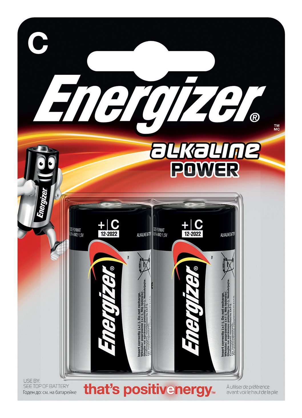 Energizer Alkaline Power Pila Alcalina C Lr14 Blister*2