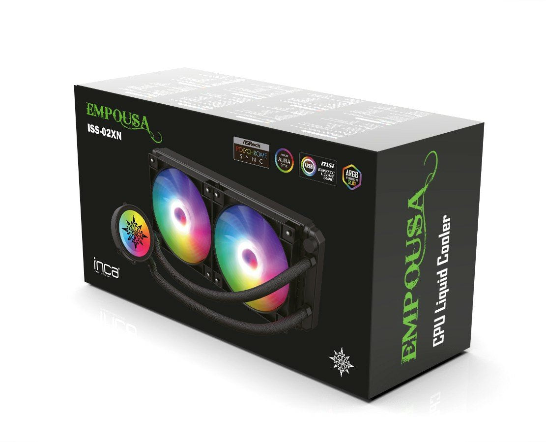 Inca Iss-02xn Kit De Refrigeración Líquida 12 Cm Negro