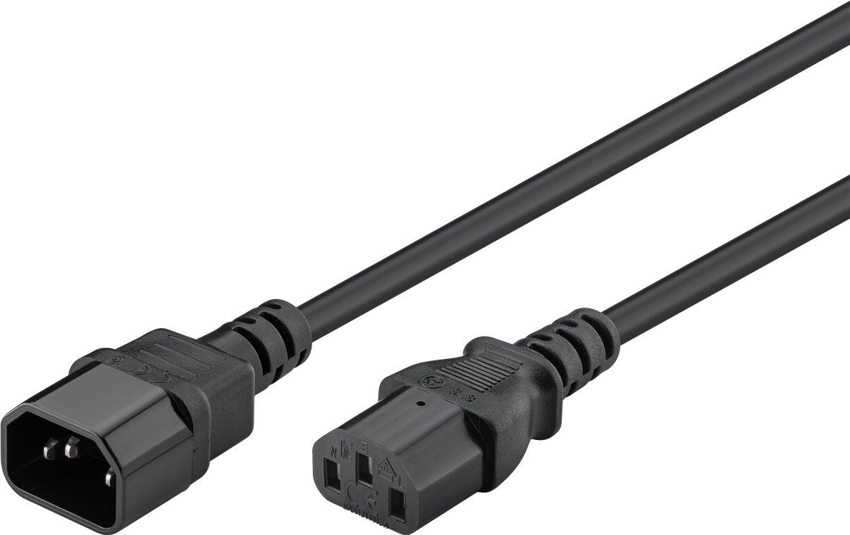 Goobay Nk 100 S-300 Cable Alimentacion C14 C13 3m Negro
