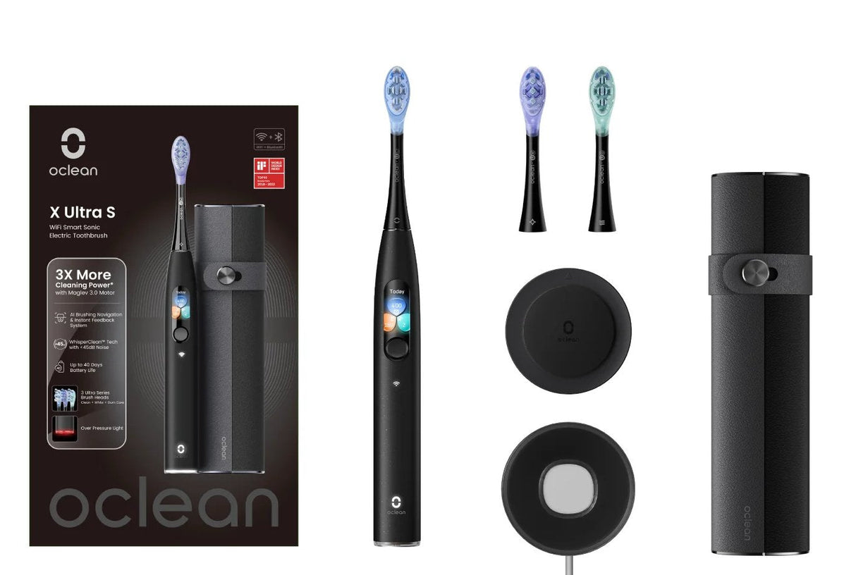 Cepillo Oclean X Ultra Set De Dientes Eléctrico Negro