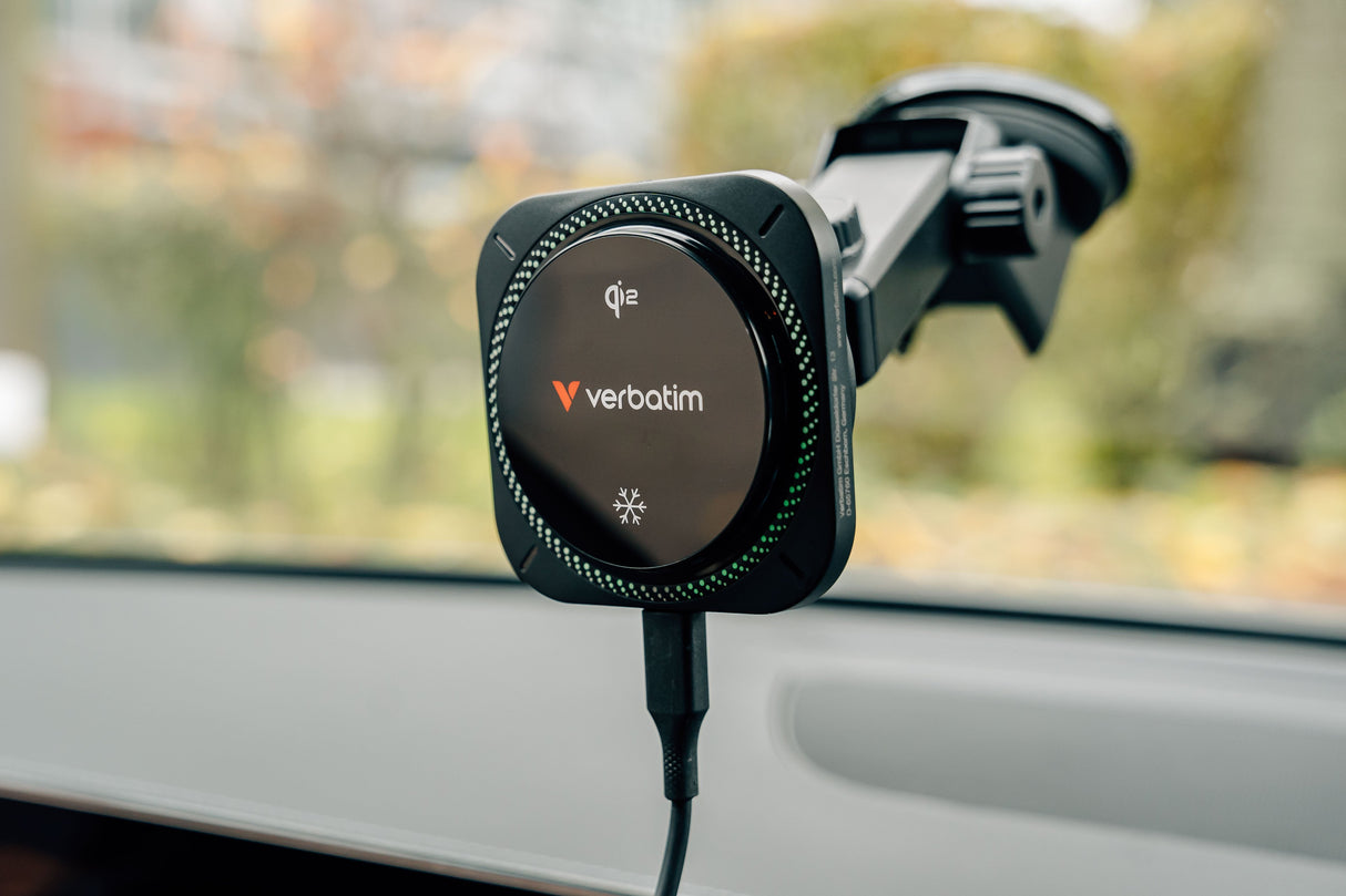 EAN 0023942318606 - Verbatim Charge 'n' Drive Qi2 RGB Smartphone Negro USB Cargador inalámbrico Carga rápida Auto imagen 5