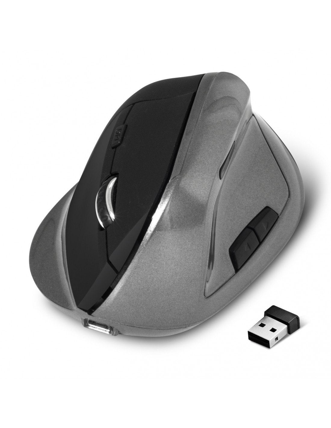 Ratón Inalámbrico Ergonómico Advance Vertical Plus (Negro)