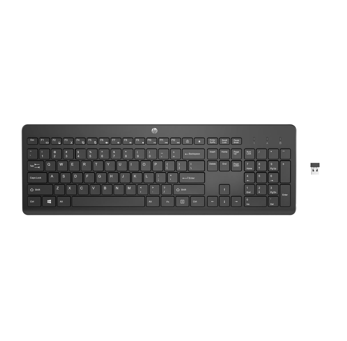 EAN 0195908430056 - HP 230 BLK WL KBD teclado Universal RF inalámbrico Negro imagen 1
