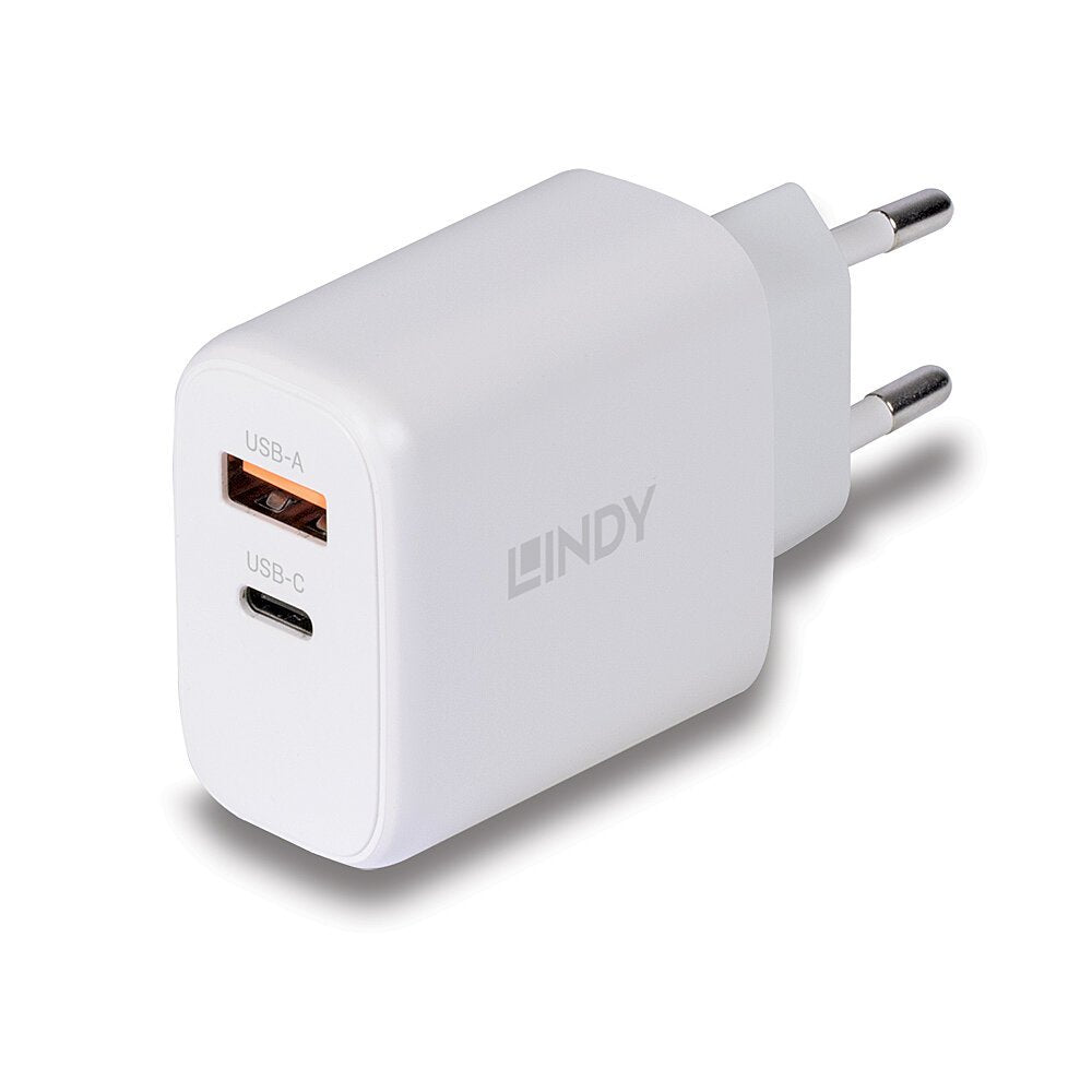 EAN 4002888734288 - Lindy 73428 cargador de dispositivo móvil Universal Blanco Corriente alterna Carga rápida Interior imagen 1
