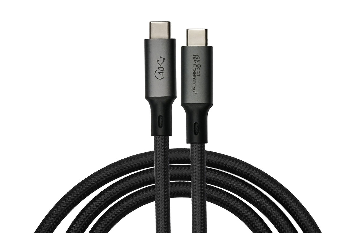Good Connection Magnet. Usb 4.0 3x2 Usb-C Spiralk. Negro. 1m