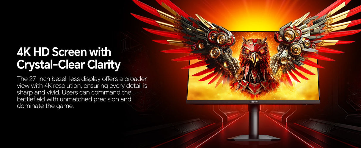 Koorui G2741l 4k Uhd Gaming Monitor 68,6 Cm (27 Zoll)