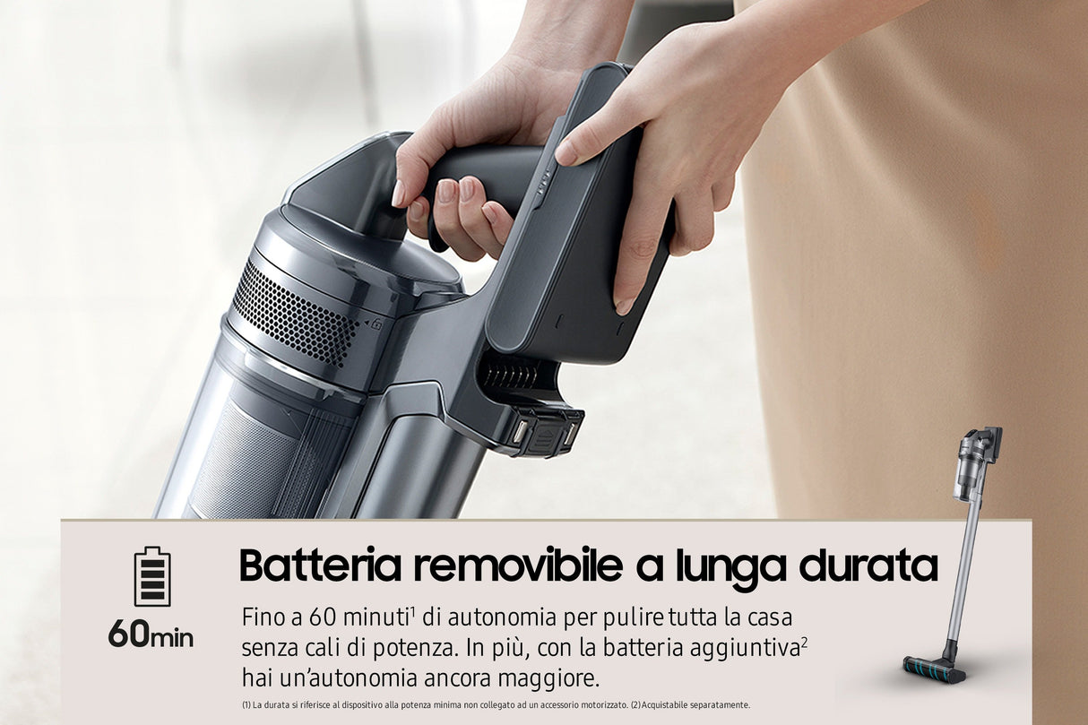 EAN 8806095108711 - Samsung VS20B75ACR5 Aspiradora escoba 2 en 1 Batería Secar Sin bolsa 550 W Plata imagen 10