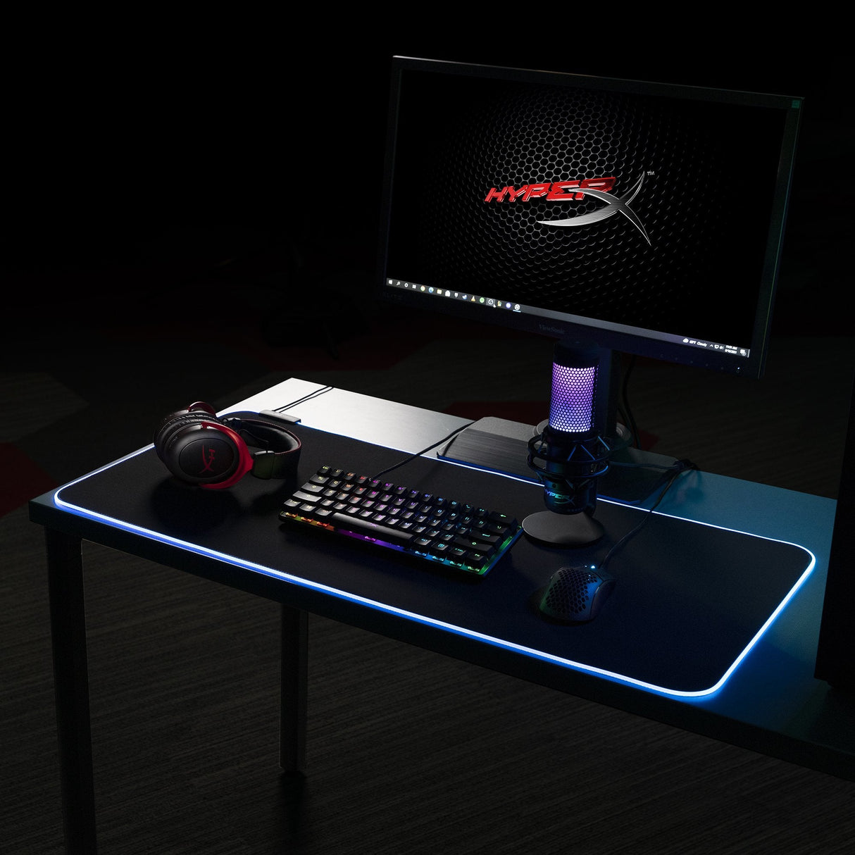 Alfombrilla Hyperx Pulsefire Rgb Xl