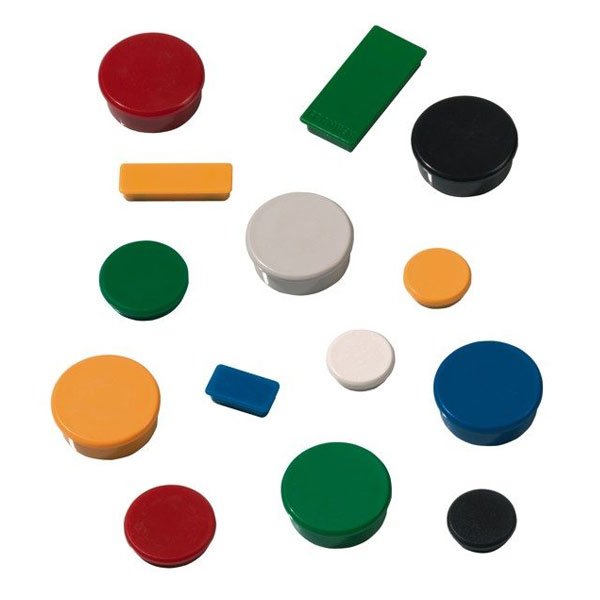 Franken Gmbh Franken - Magnet - 1,3 Cm Diámetro - Gris (Paquete De 10)
