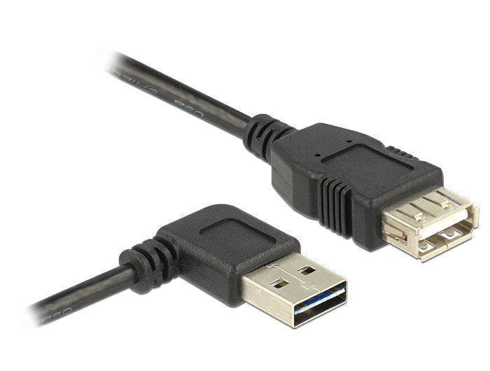 Delock Cable De Extensión Usb 2.0 Typ-A Angular > Usb 2.0 Typ-A Negro 1m