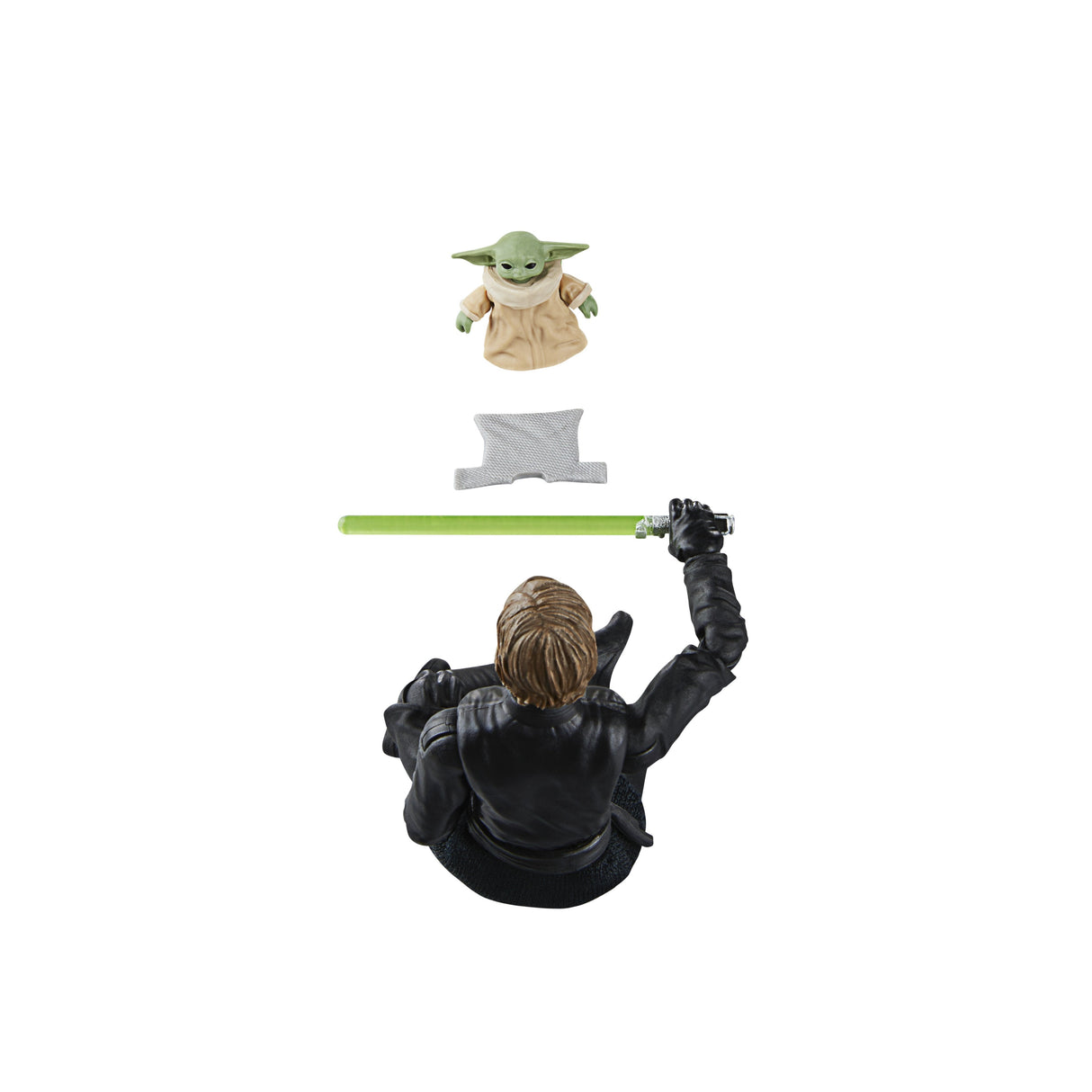 Figuras Luke Skywalker & Grogu El Libro De Boba Fett Star Wars 9,5cm