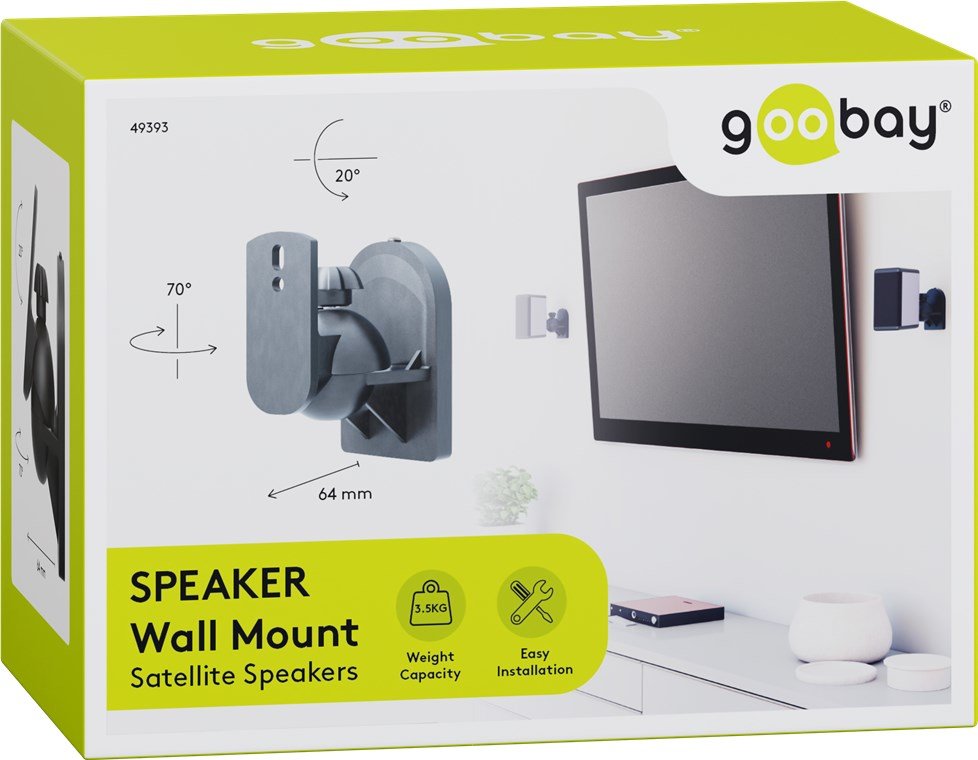 Goobay Soporte De Pared Para Altavoz 49393
