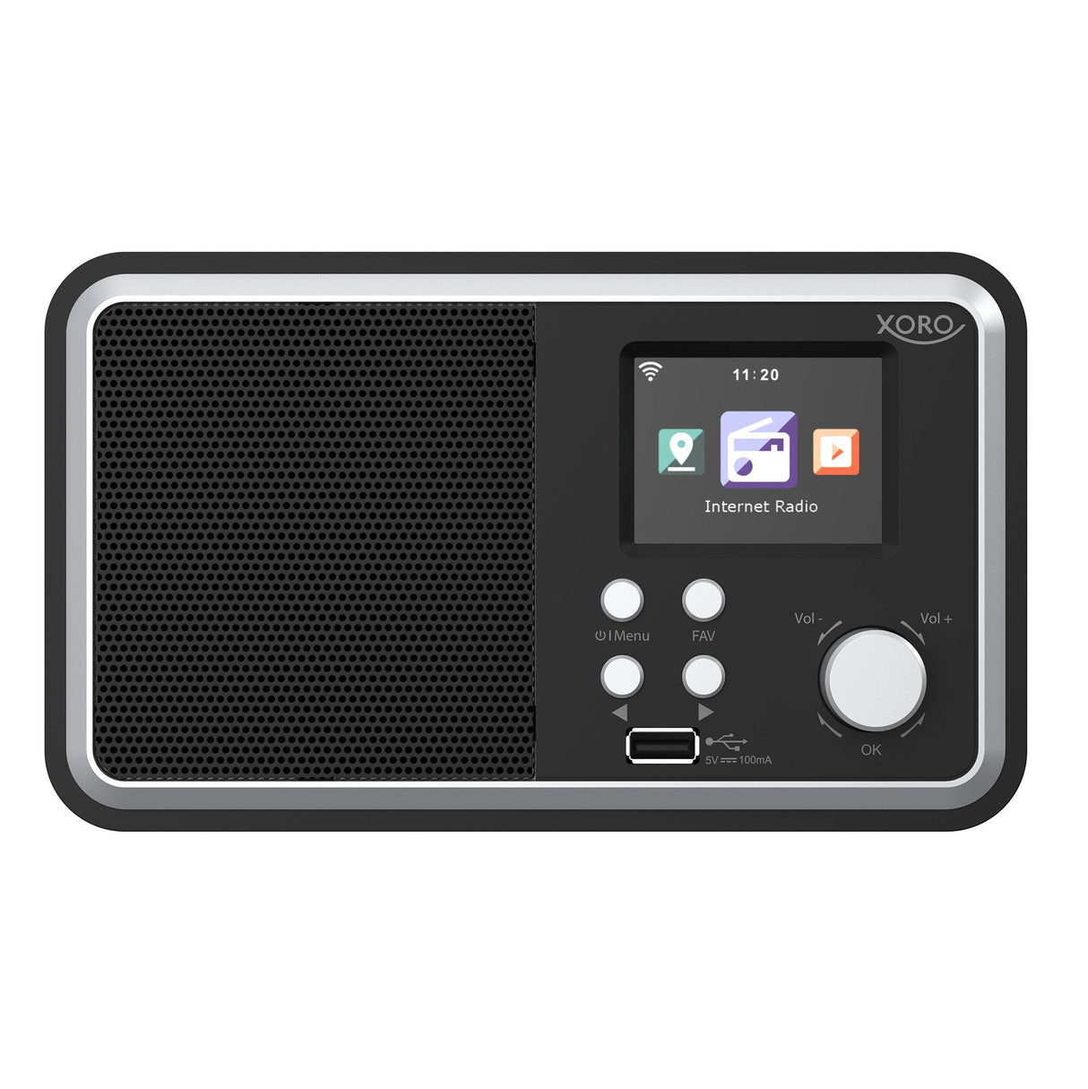 Xoro Dab 300 Ir, Internet Radio, Dab+,Bt,Usb,Upnp, Negro