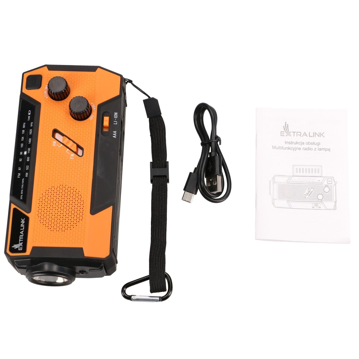 EAN 5904960293746 - Extralink RADIO AWARYJNE SOLARNE Z KORBKA DYNAMO POWERBANK 4000MAH Z LATARKA SOS SR-4000 Portátil Analógi imagen 55