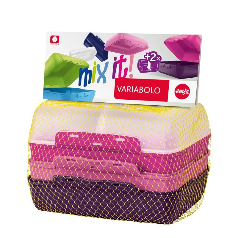 Emsa Variabolo Conjunto De Fiambrera Y Bidón Reutilizable Multicolor Polipropileno (Pp) 2 Pieza(S)