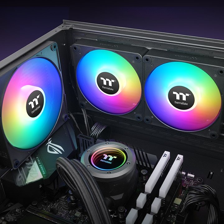 EAN 4711475641341 - Thermaltake CT120 EX ARGB Carcasa del ordenador Ventilador 12 cm Negro, Blanco 3 pieza(s) imagen 6