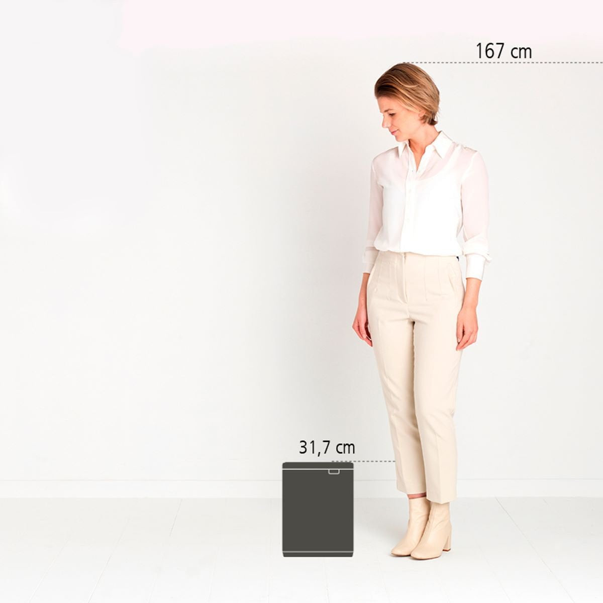 Brabantia Bo Mülleimer 7 Liter White