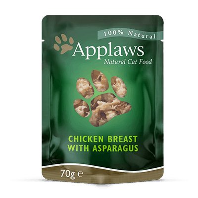 Comida Húmeda Para Gatos Applaws Natural Cat Food Chicken With Asparagus 70g