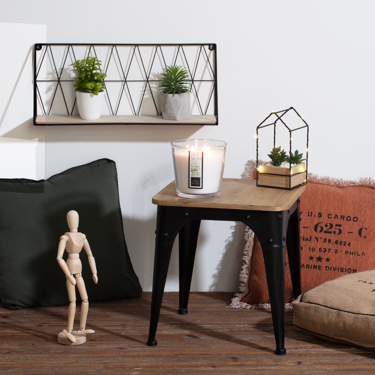 Estanteria Coleccion 'Industrial' 47.9x20x12.5cm