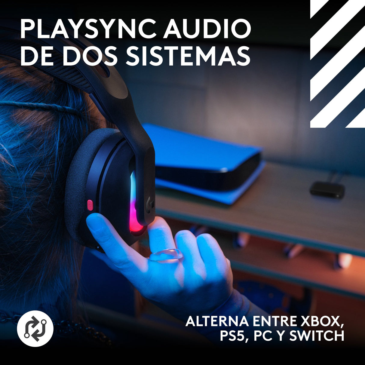 EAN 5099206133334 - Logitech G Astro A20 X Inalámbrico y alámbrico Diadema Juego USB Tipo C Negro imagen 2