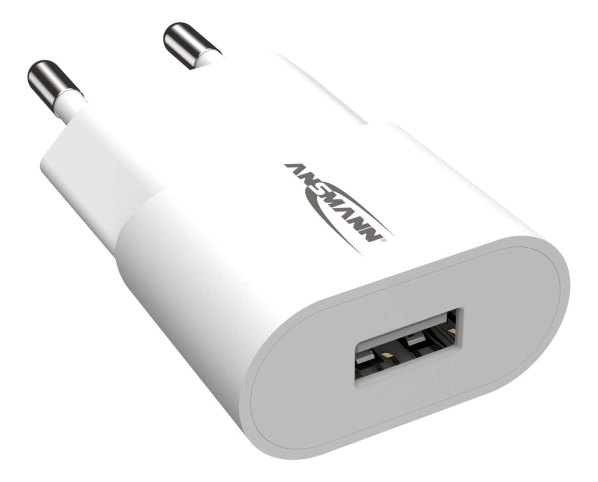 Cargador De Casa Ansmann Hc105w 1xusb 1000ma Blanco