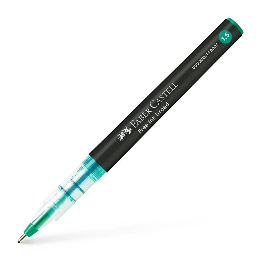 Faber-Castell Free Ink Roller De Tinta Gris 1.5 Mm Color De Escritura Verde