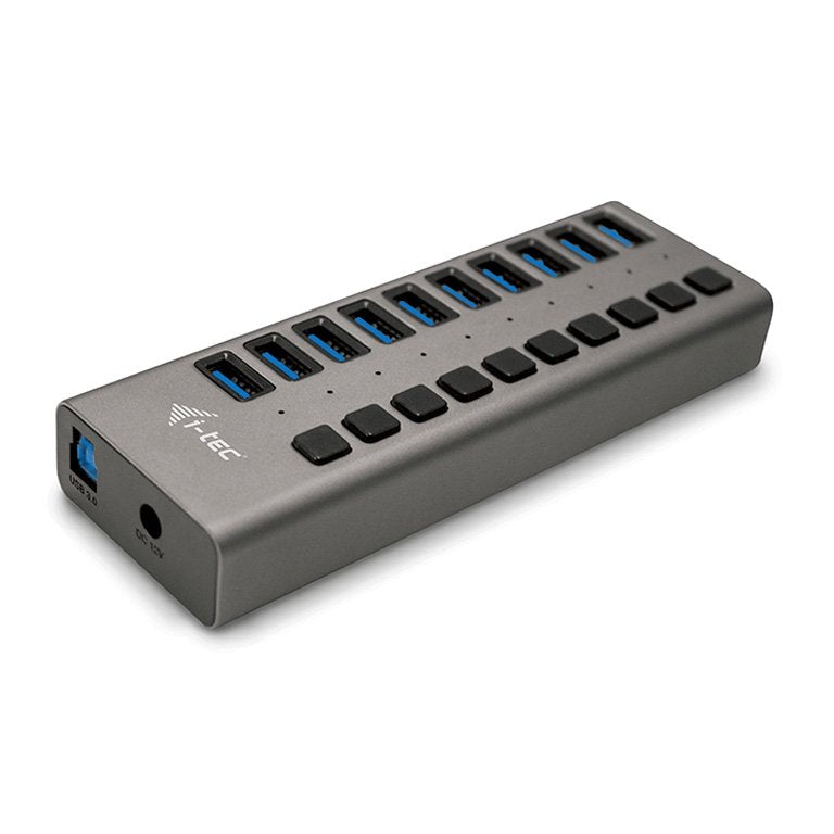 EAN 8595611702945 - i-tec U3CHARGEHUB10 cargador de dispositivo móvil Universal Gris Corriente alterna Carga rápida Interior imagen 1