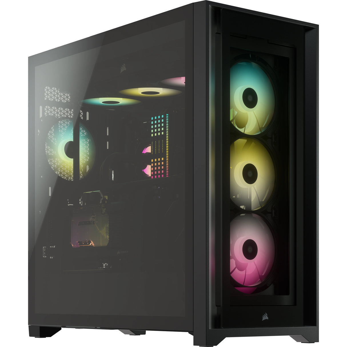 Caja Pc Corsair Icue 5000x Cristal Templado Negra