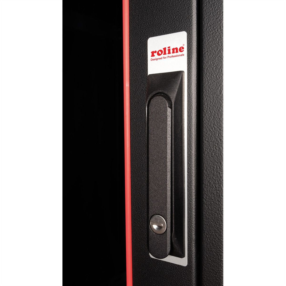 Roline 19-Zoll Netzwerkschrank Pro 47 He, 600x800 Bxt Glastr Schwarz