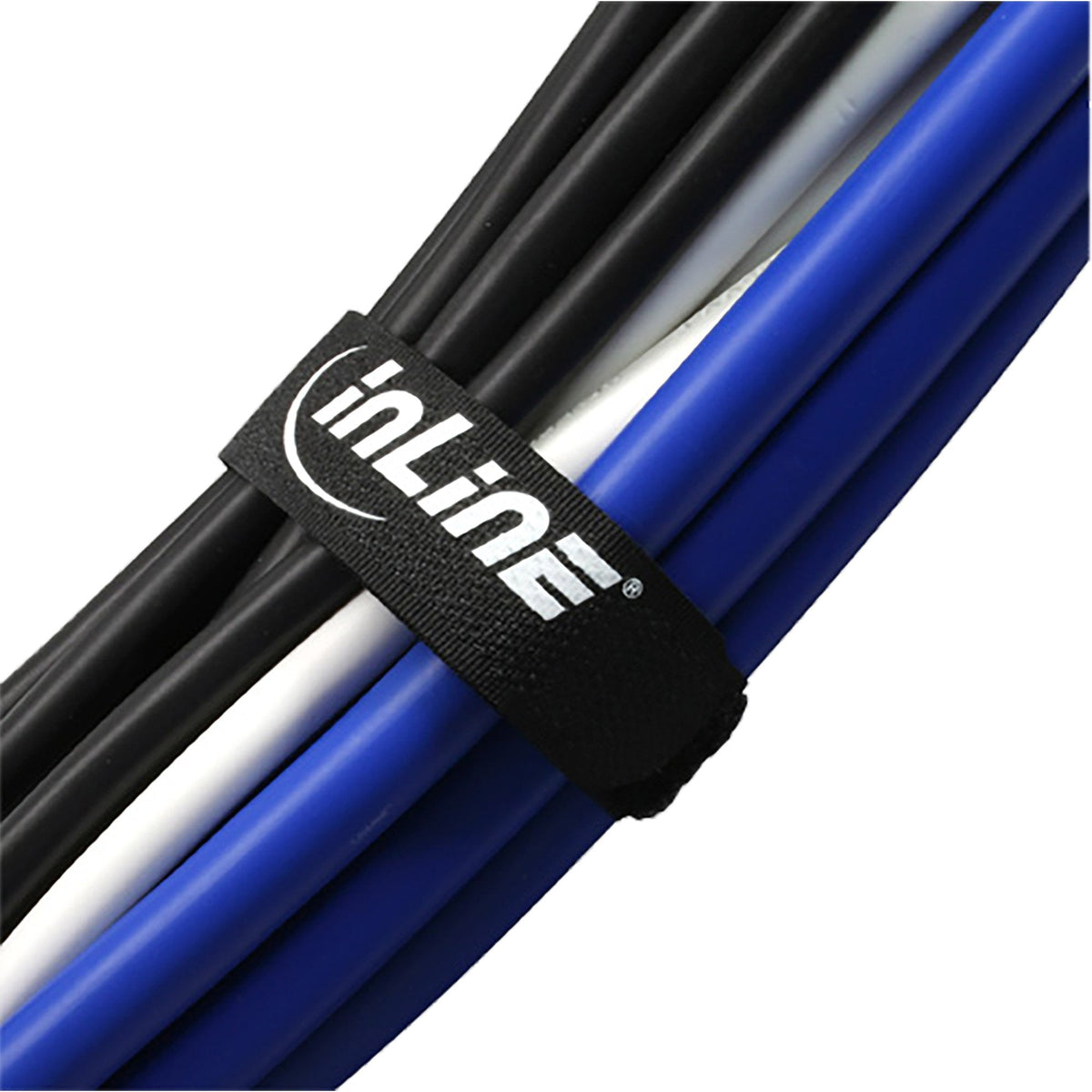 Inline Cable Strips Gancho Y Bucle 20x100mm 10 Uds. Negro