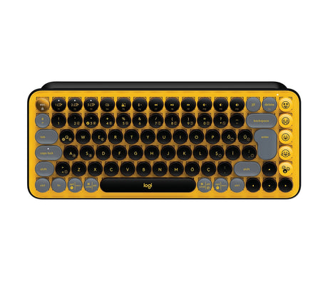 EAN 5099206101272 - Logitech 920-010728 teclado Universal RF Wireless + Bluetooth QWERTY Español Negro, Gris, Amarillo imagen 3