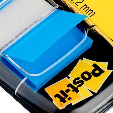 Marcador Index Mediano Post-It 3m Dispensador 50 Unidades Azul