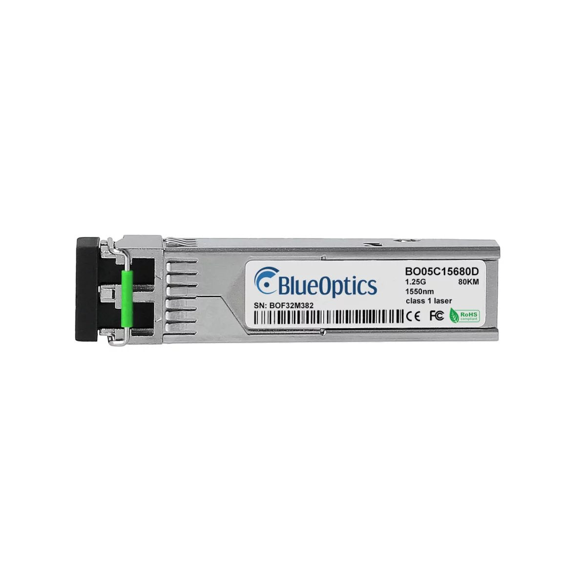 Blueoptics Alcatel-Lucent 3he00029aa Blueoptics Bo05c15680d Sfp Transceiver, 1000base-Zx, Singlemode Fiber, 1550nm, 80km