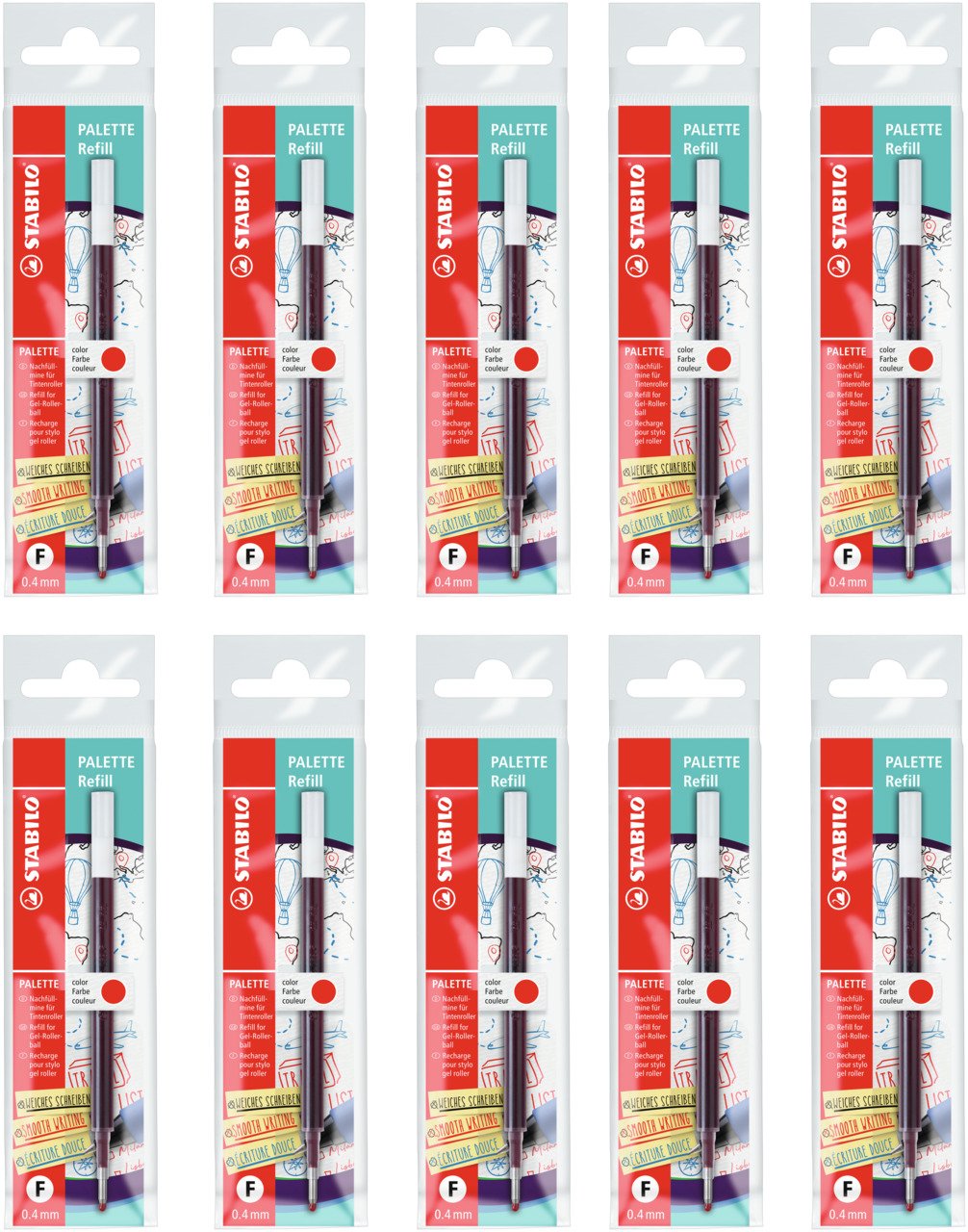 EAN 4006381552899 - STABILO PALETTE Fino Rojo 10 pieza(s) imagen 1