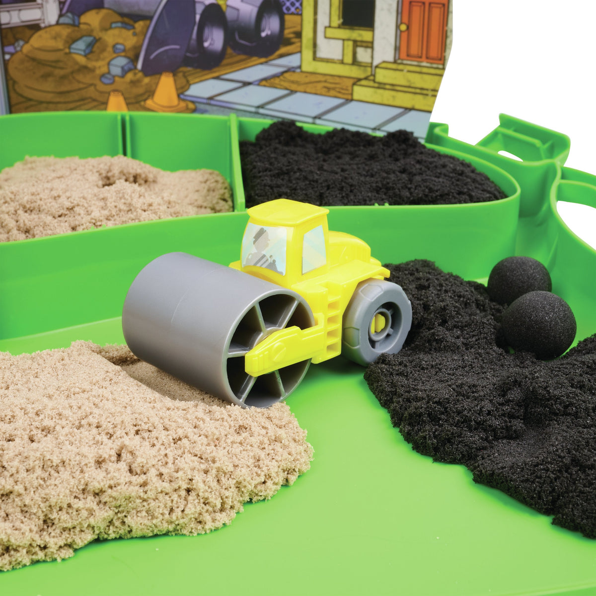 Spinmaster Kinetic Sand - Deluxe Baustellen-Koffer 6075775