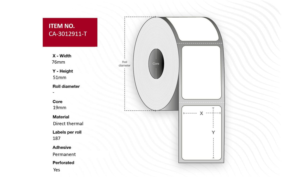 Capture Ca-3012911-T Etiqueta De Impresora