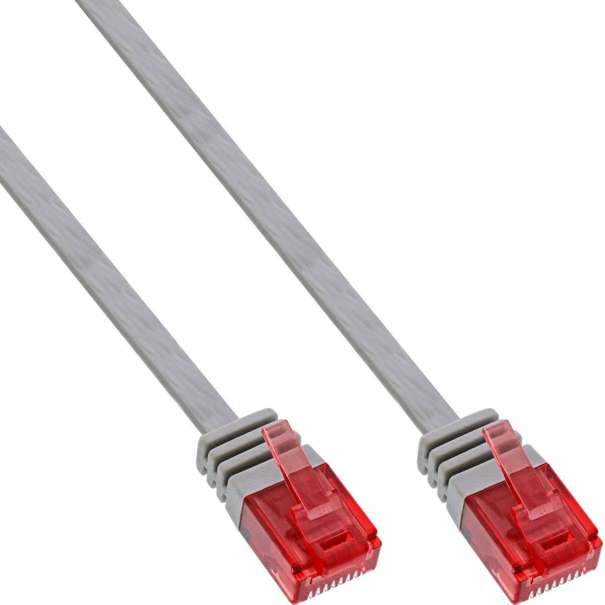 Inline Flat Ultraslim Cable De Red U/Utp Cat.6 Gigabit Ready Gris 10m