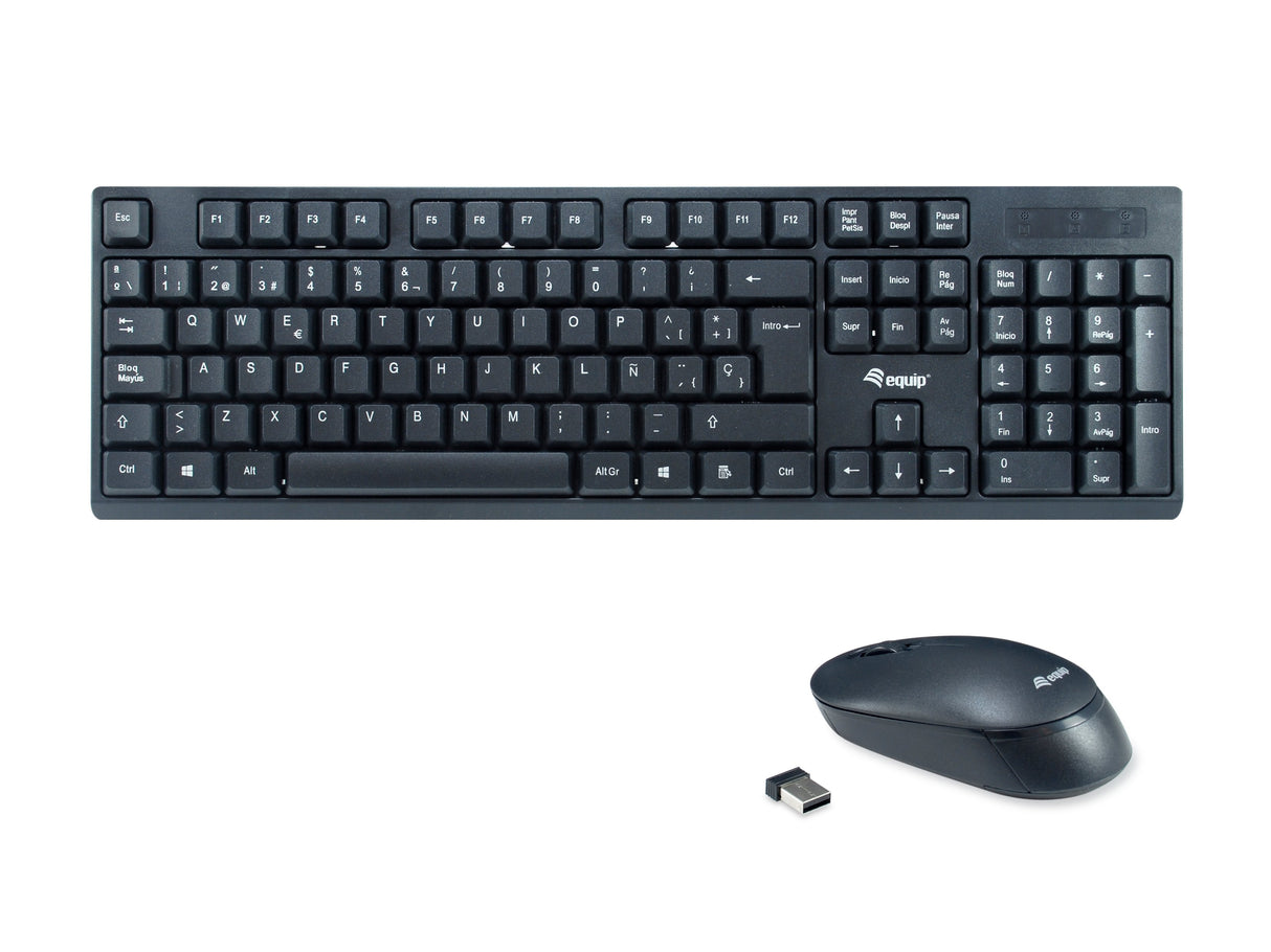 EAN 4015867230985 - Equip 245221 teclado Ratón incluido Oficina RF inalámbrico QWERTY Español Negro imagen 1