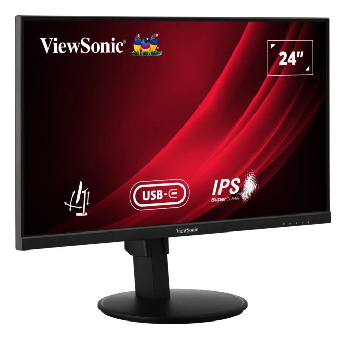 Viewsonic Vg2409-Mhdu-2, Monitor Led 61 Cm 24", Negro, Fullhd, Ips, Concentrador Usb-C, Panel De 100hz Vg2409-Mhdu-2
