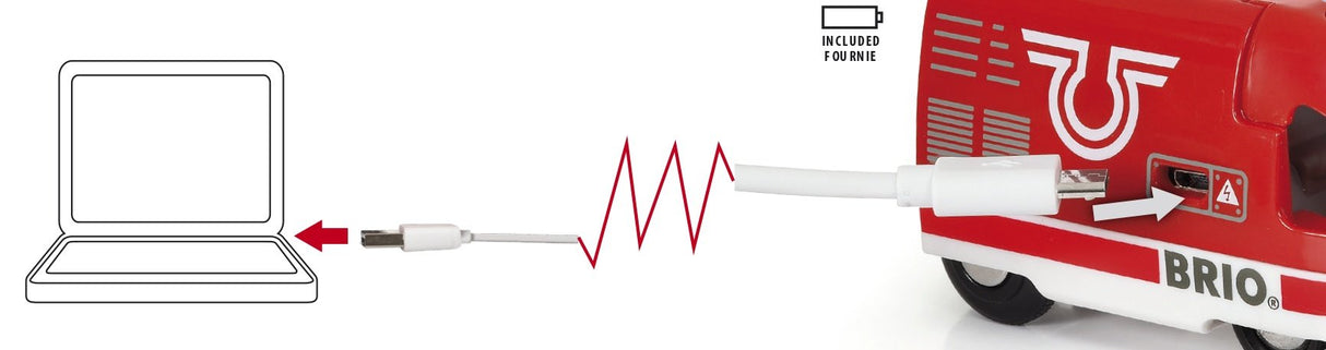 Brio Tren De Pasajeros A Batería World Red, Vehículo De Juguete 33746