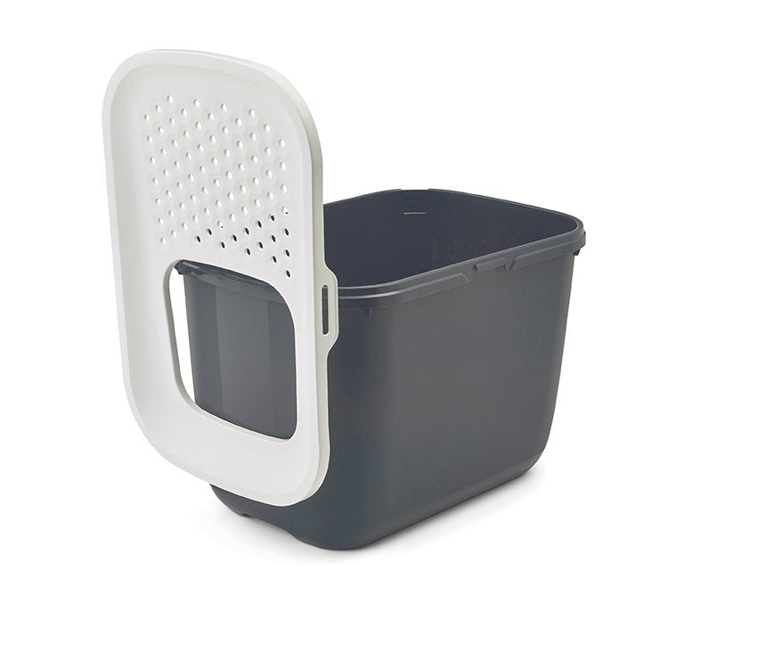 EAN 5411388201807 - Savic Hop In Gato Caja de arena con entrada superior Gris, Blanco imagen 3