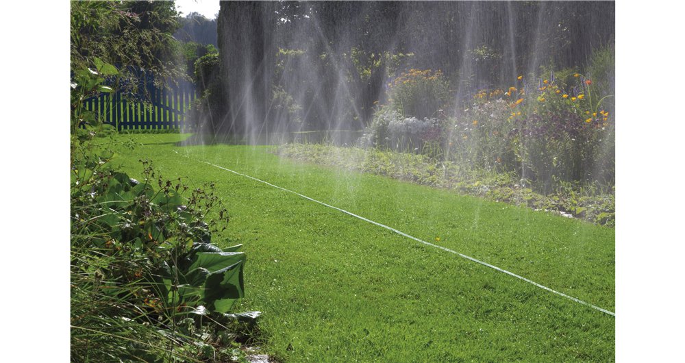 Gardena 1998-20 Aspersor De Manguera Con Conexiones, Sistema De Riego Verde, 15 Metros