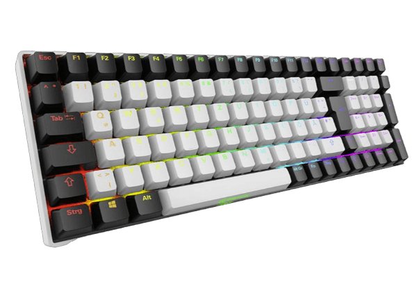 Sharkoon Skiller Sgk50 S2, Teclado De Juegos Negro, De-Layout, Gateron Yellow 4044951040827