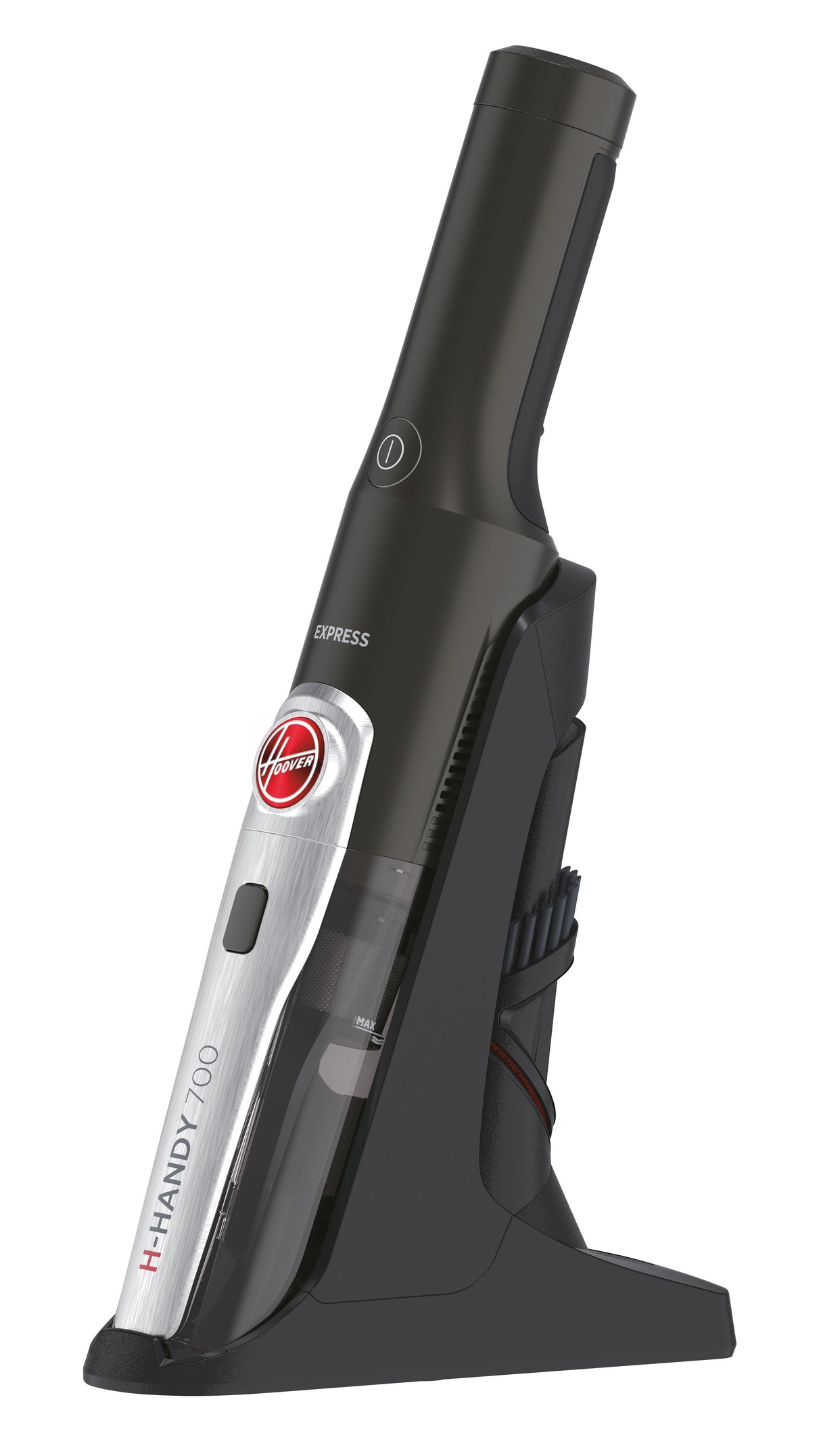 EAN 8059019009834 - Hoover H-HANDY 700 Express HH710T 011 aspiradora de mano Titanio Sin bolsa imagen 1