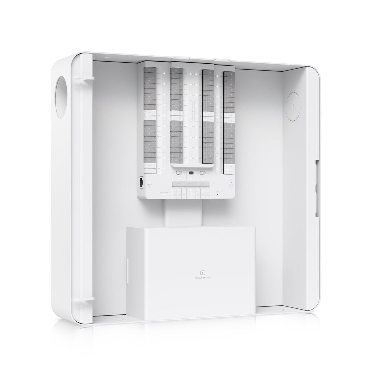 Ubiquiti Up-Alarmhub-Kit Concentrador De Control De Alarmas Con 32 Zonas De Entrada Para Sensores De IntrusiÓ N Cableados, Alimentado Por Entrada Poe++ Y Con BaterÍ A De Reserva Opcional.