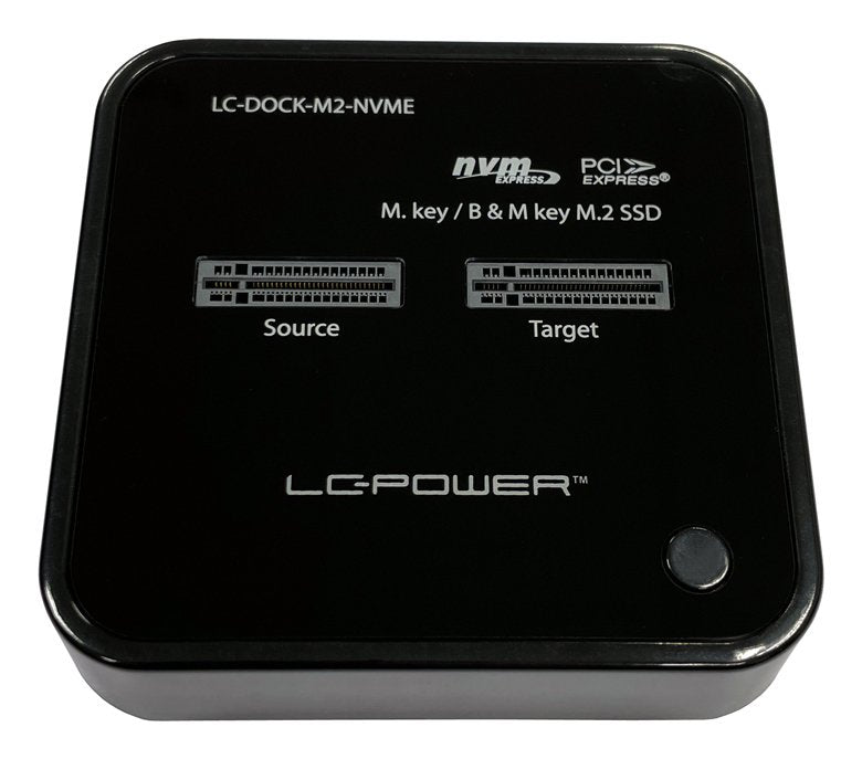 EAN 4262443280012 - LC-Power LC-DOCK-M2-NVME base de conexión para disco duro USB 3.2 Gen 2 (3.1 Gen 2) Type-C Negro imagen 1