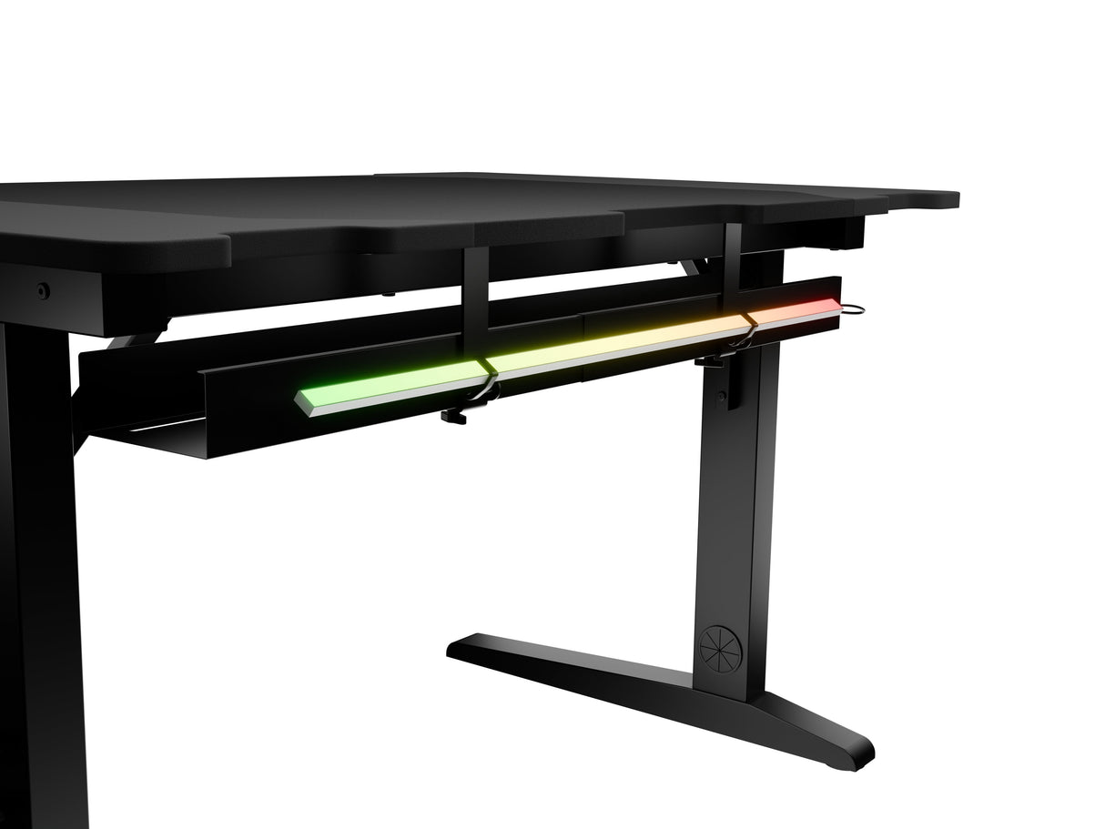 Mesa Gaming Genesis Holm Modular 120 Rgb Negro 120x75 Cm