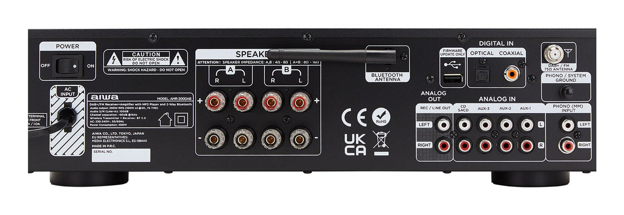 Amplificador Estéreo Aiwa Amr-200dab 200w